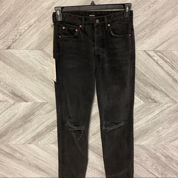 GRLFRND | Mica Jeans Distressed In Lights Off Size 25 NWT - Picture 10 of 16